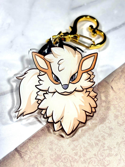 Fire Dog Keychain: Fanart | 2” Acrylic Charm
