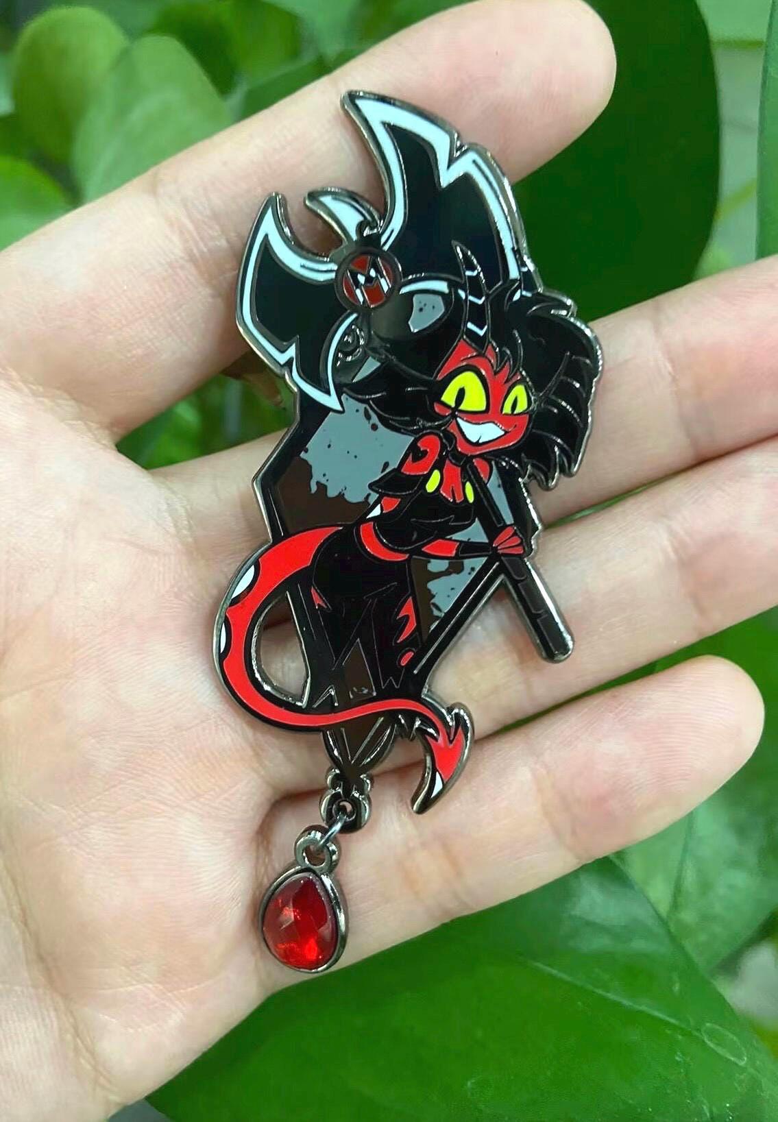 Millie Portrait Enamel Pin | Helluva Boss Fanart