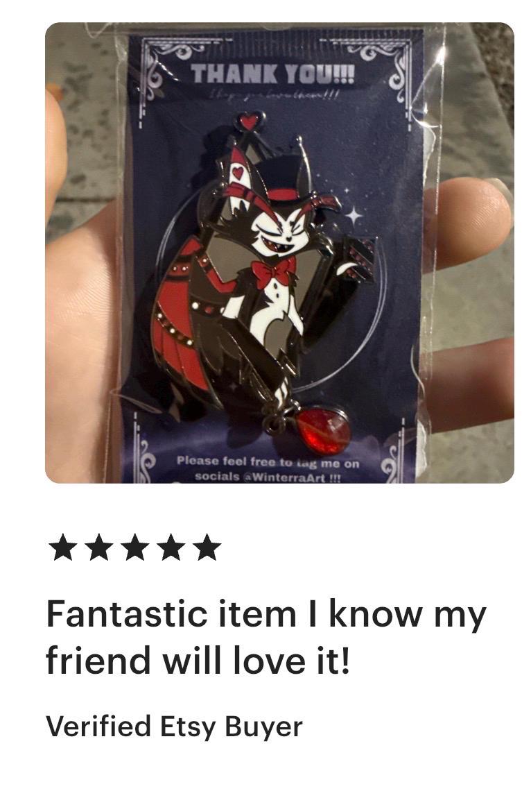 Husk Portrait Enamel Pin | Hazbin Hotel Fanart