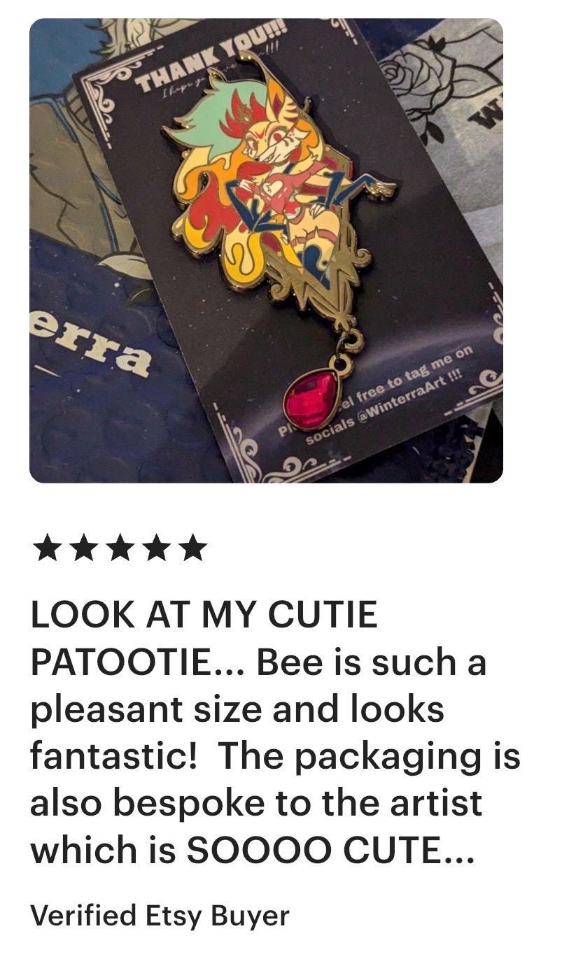 Beelzebub Portrait Enamel Pin | Helluva Boss Fanart