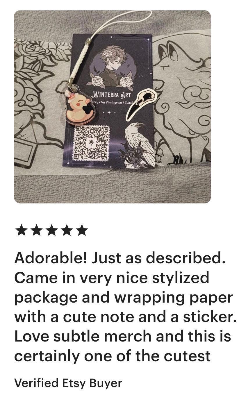 Lucifer Duck Phone Strap Charm - Take That Depression! Fan Merch