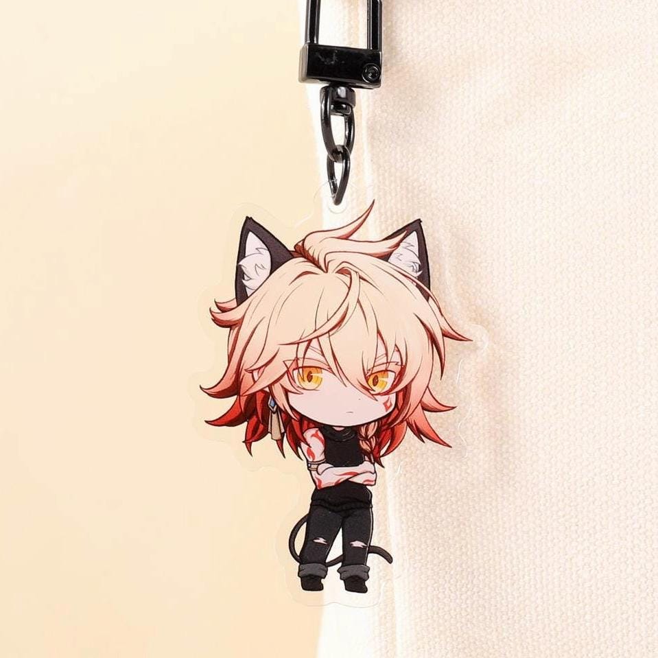 Phainon (Flame Reaver) | Acrylic Keychain Charm | Honkai Star Rail Fanart