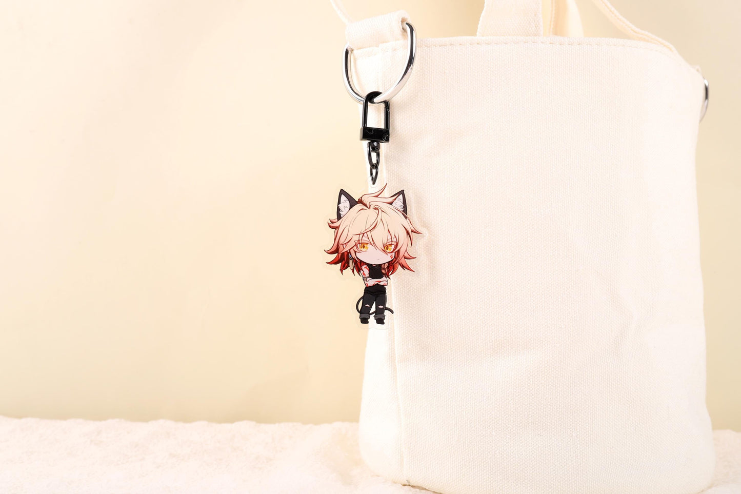 Cat Mydei | 2” Acrylic Keychain Charm | Honkai Star Rail Fanart
