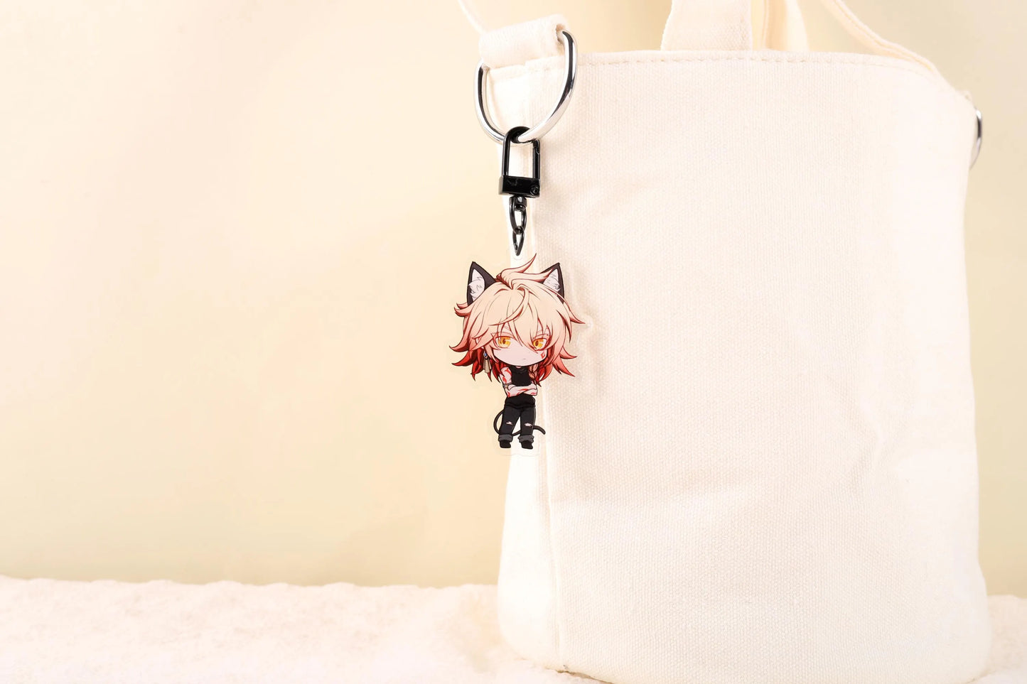 Cat Mydei | 2” Acrylic Keychain Charm | Honkai Star Rail Fanart