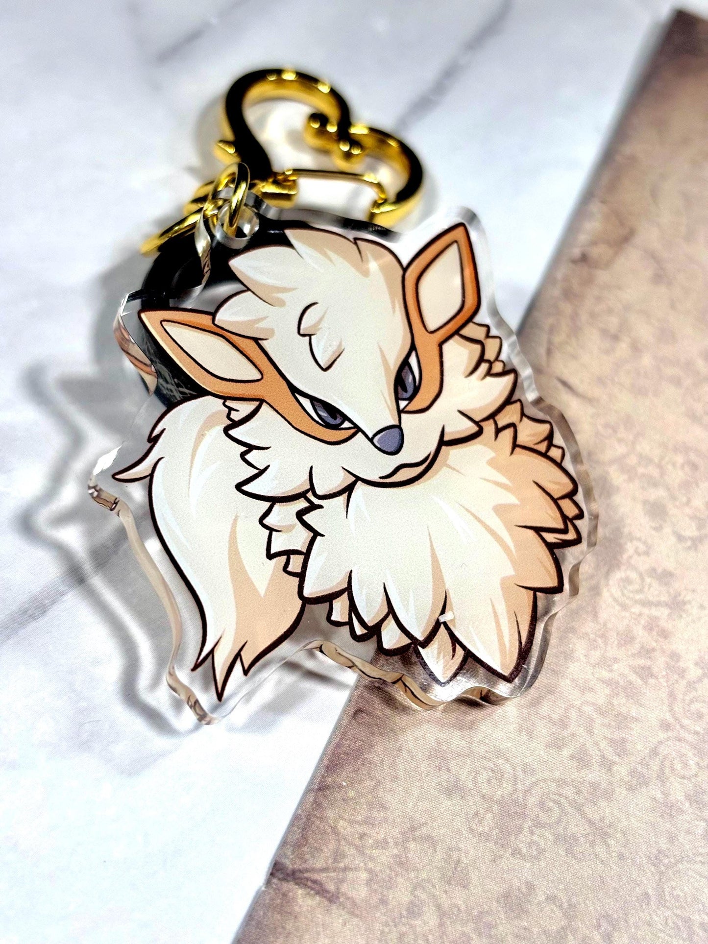 Fire Dog Keychain: Fanart | 2” Acrylic Charm