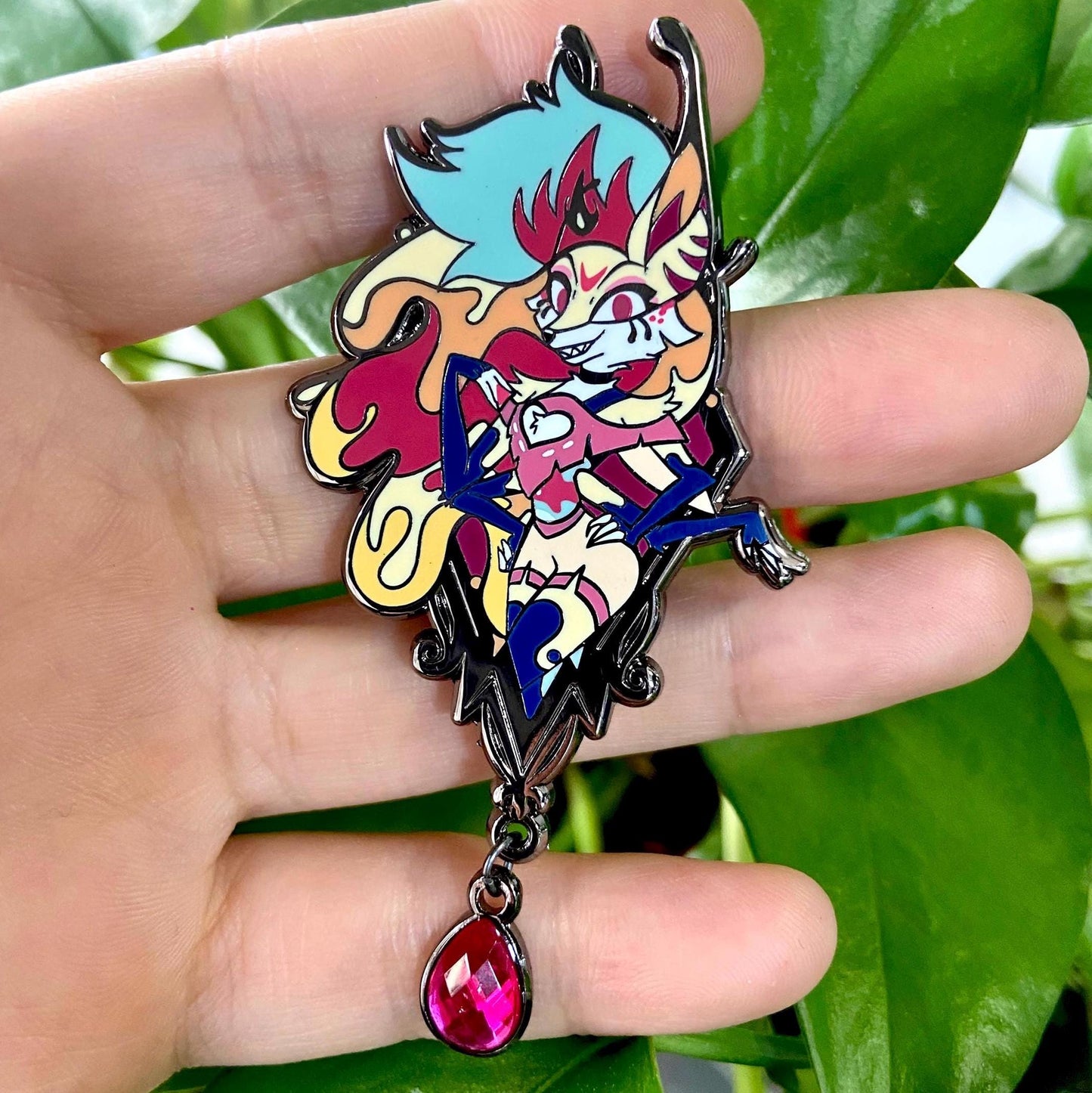 Beelzebub Portrait Enamel Pin | Helluva Boss Fanart