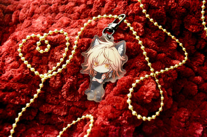 Cat Mydei | 2” Acrylic Keychain Charm | Honkai Star Rail Fanart