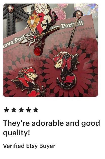 Razzle & Dazzle Hard Enamel Pins | Hazbin Hotel Fanart