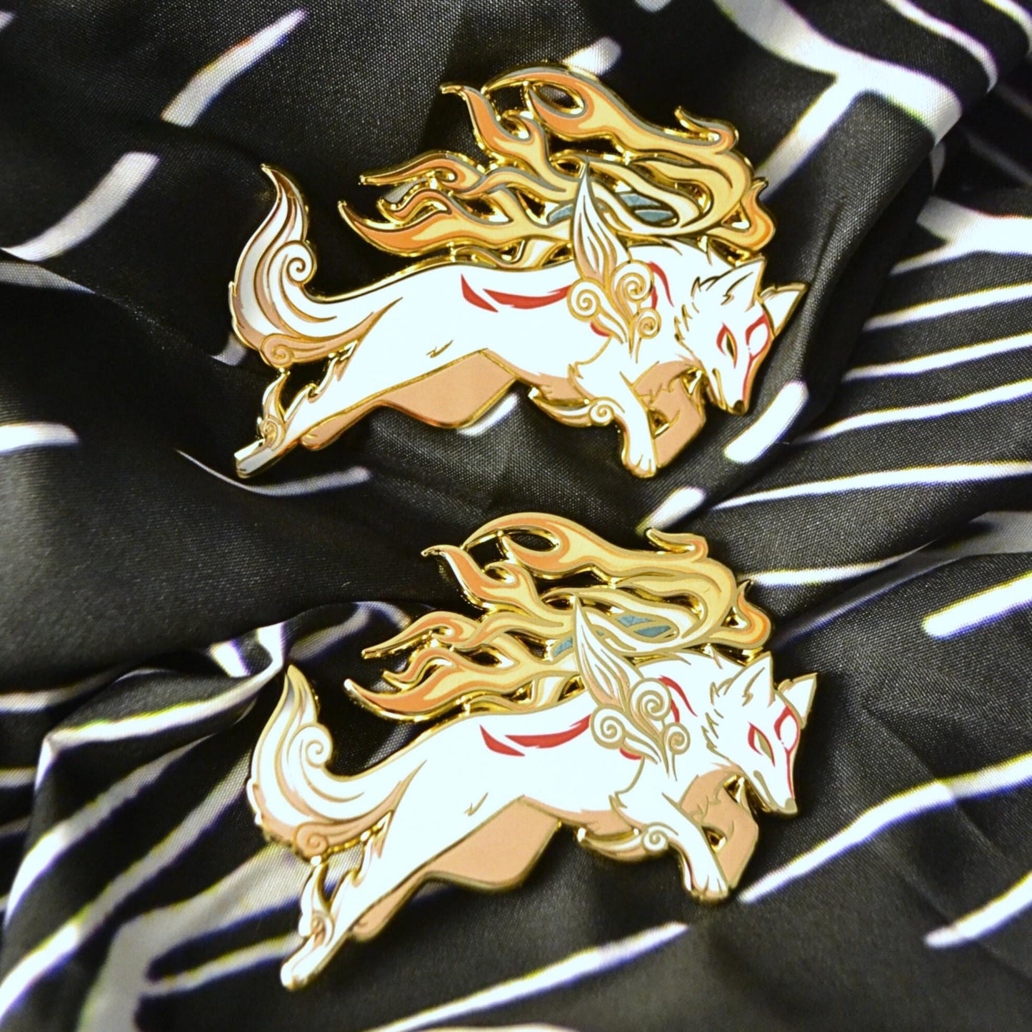 Amaterasu Hard Enamel Pin | 2.75” Okami Fanart