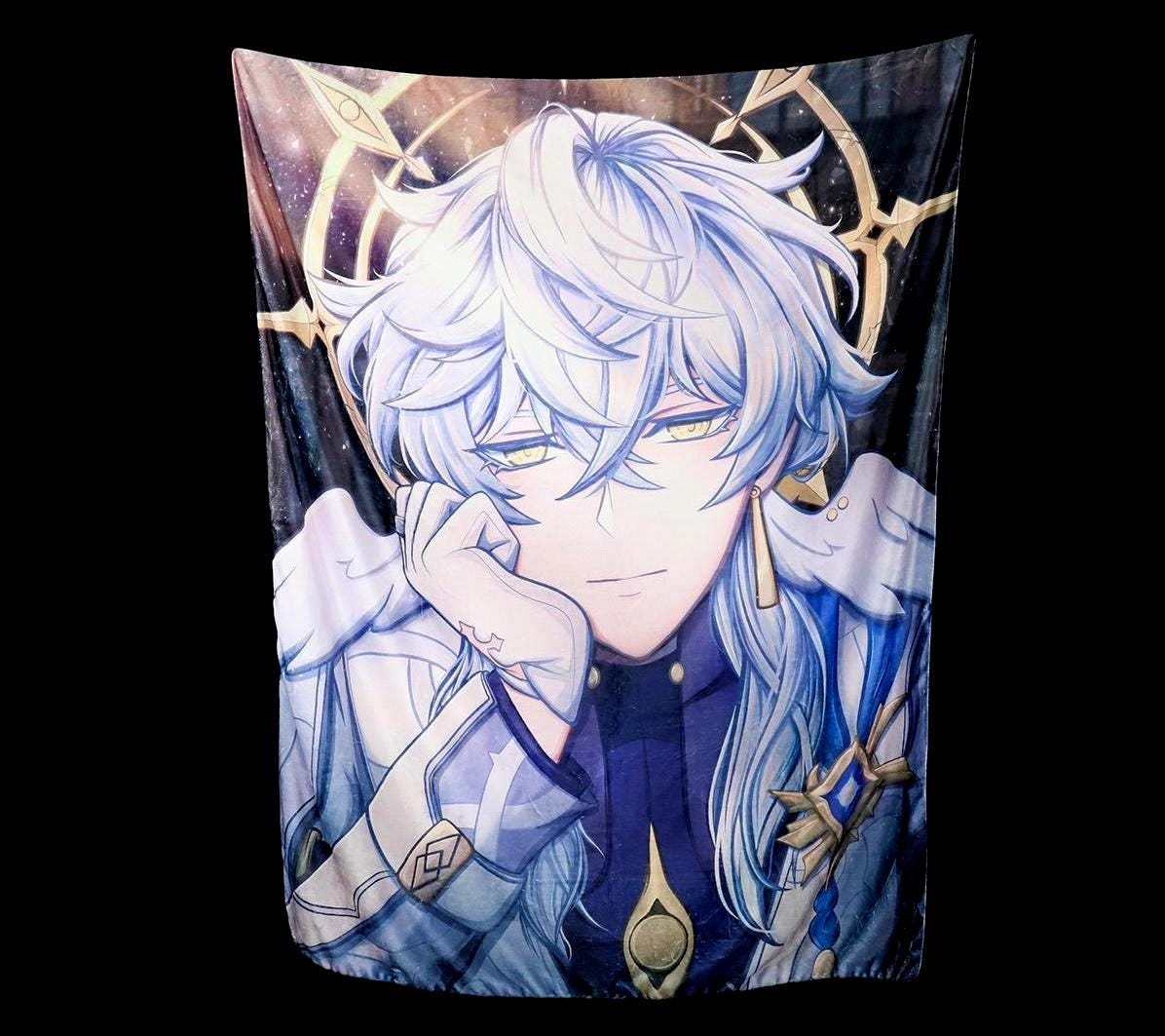 Sunday Honkai Star Rail Plush Blanket: Cozy Cafe Fanart (4’x5’)