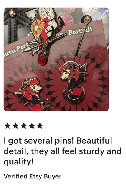 Hellaverse Enamel Pin Portraits | Hazbin Hotel & Helluva Boss Hard Enamel Pins
