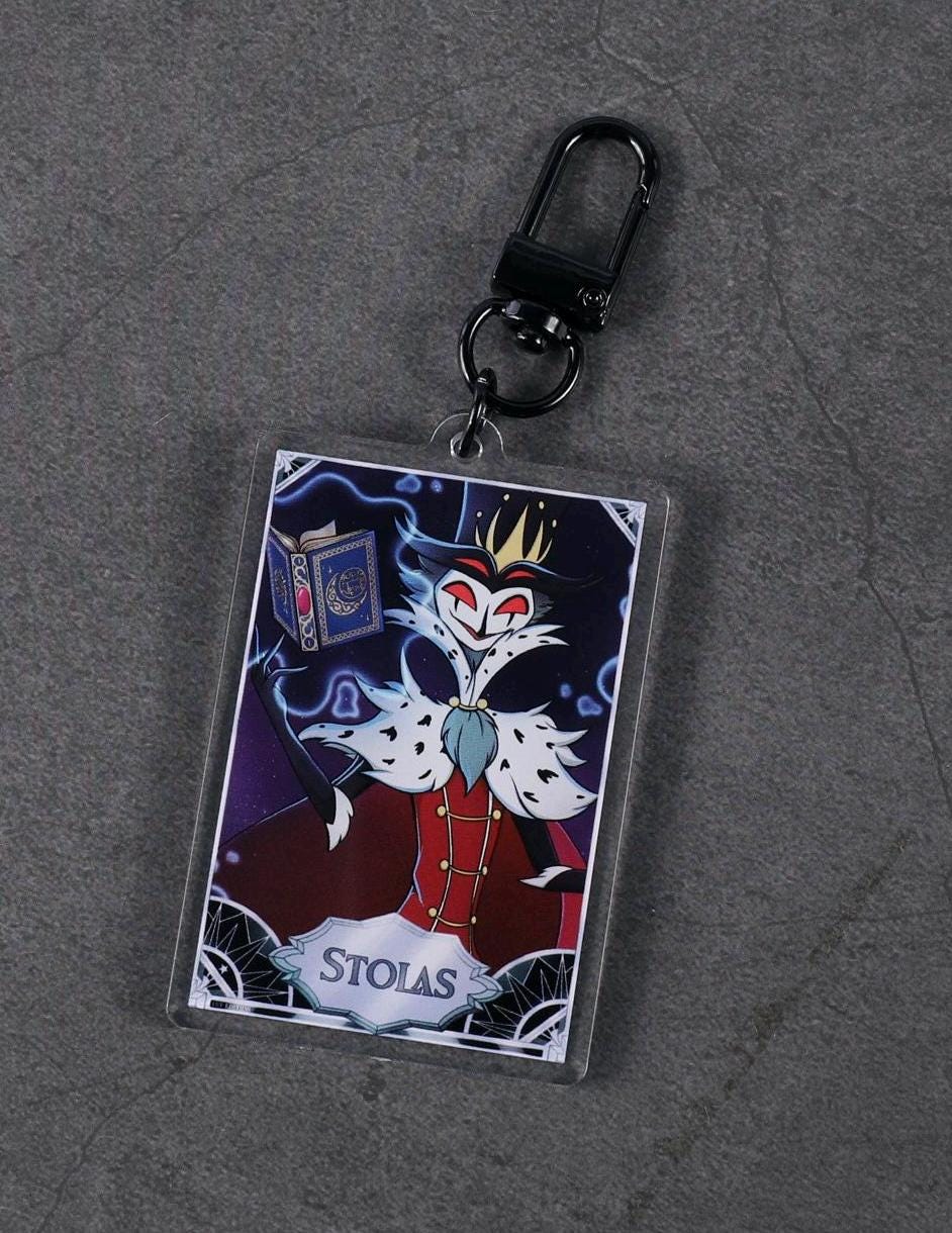 Stolas TCG Keychain | Helluva Boss Fan-made Merch – Winterra Art