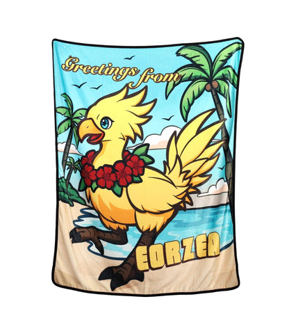 Plush Eorzea Postcard Throw Blanket: Unofficial Fanart (4’x5’)