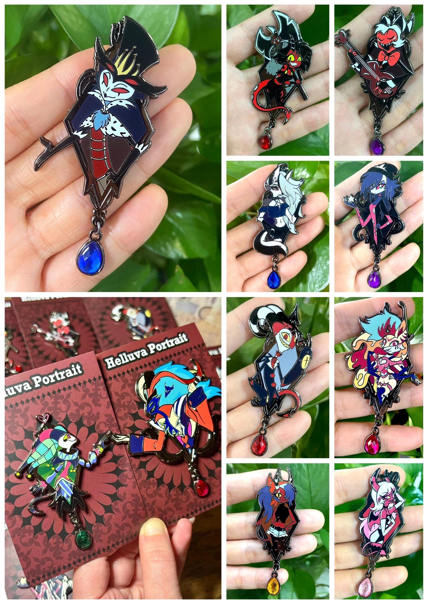 Hellaverse Enamel Pin Portraits | Hazbin Hotel & Helluva Boss Hard Enamel Pins