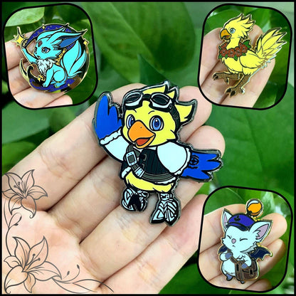 FF Mascot Enamel Pins - Unofficial Fanart