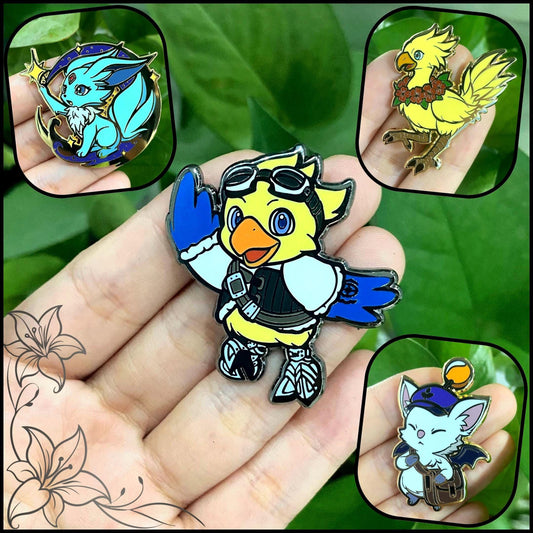 FF Mascot Enamel Pins - Unofficial Fanart