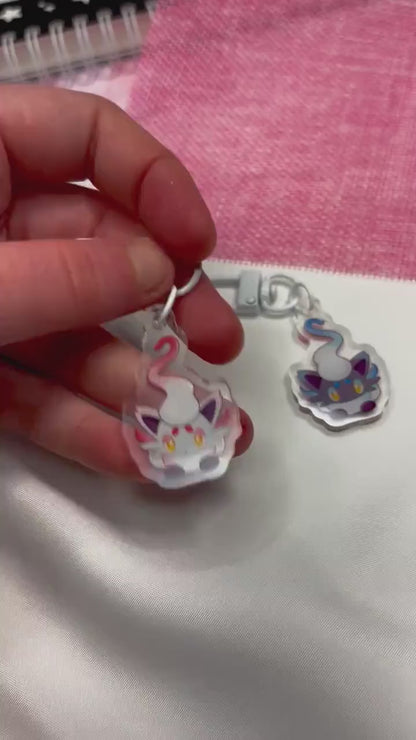 Peeking Shiny Hisuian Shapeshifter Fanart Keychain | 2” Acrylic Charms