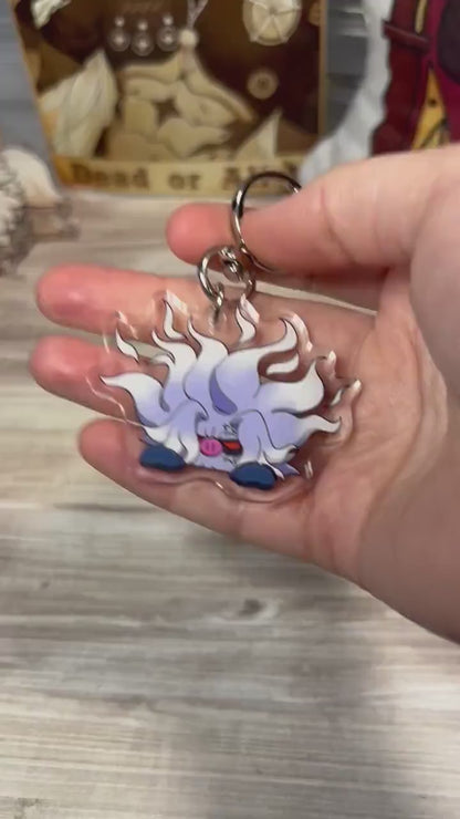 Peeking Shiny Angry Monkey Acrylic Keychain | Cute Videogame 2 Inch Charms