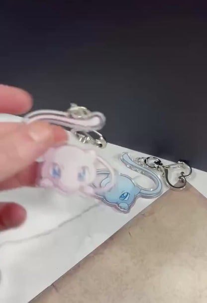 Legendary Mon Acrylic Keychain: Double-Sided Shiny Fanart Charm