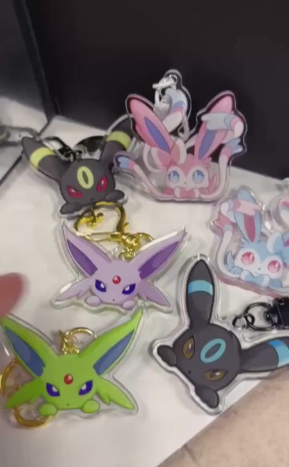 Double-sided Shiny Peeking Vees Acrylic Keychain | Fanart Gifts