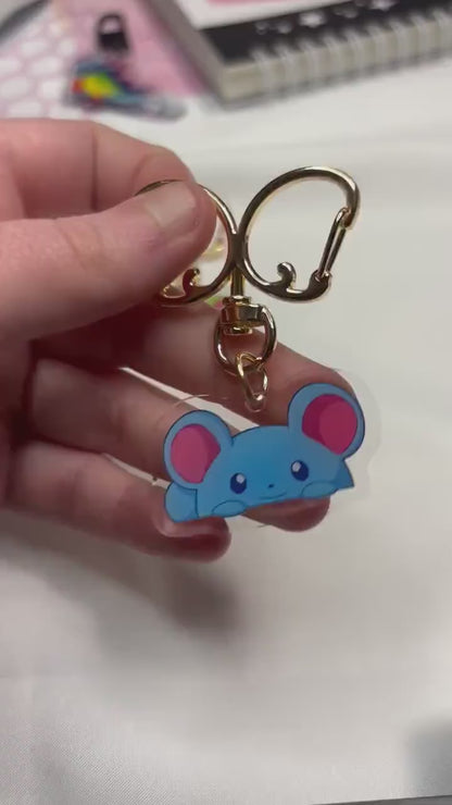 Shiny Water Mon Charms | Fanart Acrylic Keychain Gifts