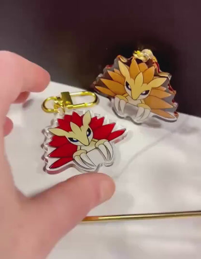 Double-Sided Shiny Acrylic Keychain Charm